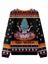 Sweatshirt The Witch Halloween Ugly Femme